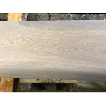 Altholz-Stil, Regal, Ablage, Eiche, Baumkante, altgrau geölt, 150x25x3cm